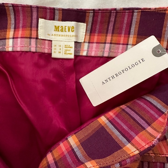 Anthropology Maeve Plaid Skort - Picture 4 of 5
